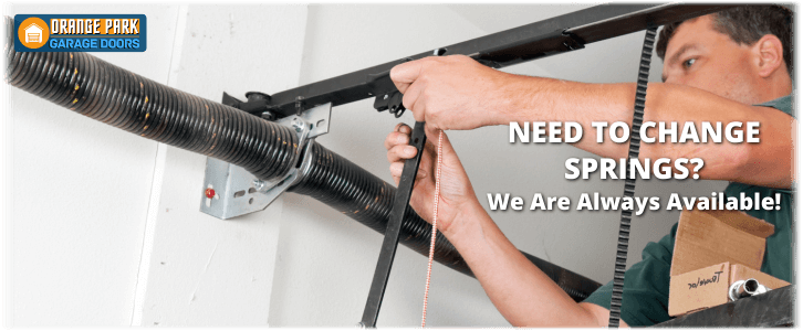 Broken Garage Door Spring Orange Park FL